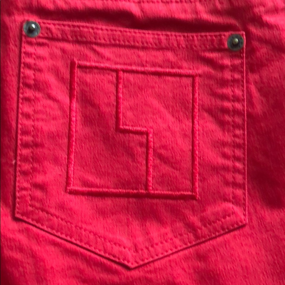 L.A.M.B by Gwen Stefani Red Zipper skinny Jeans - Picture 2 of 8